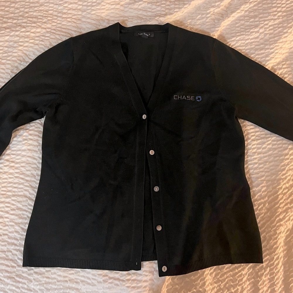 Chase Bank Uniform Cardigan Sweater